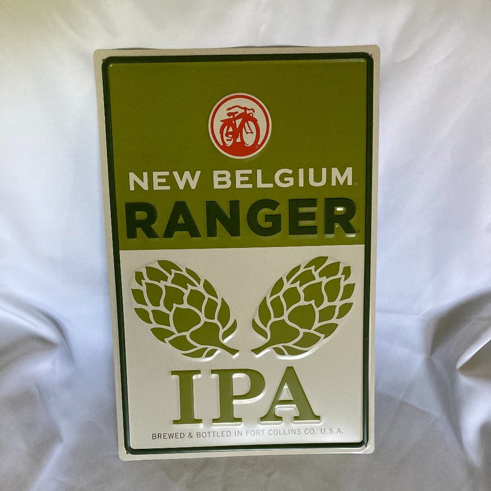 New Belgium Brewing Ranger IPA Metal Sign.